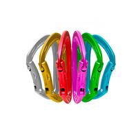 Edelrid - Pack of 6 automatic locking carabiners - Mission Sixpack II in Aluminium - Red Red one size