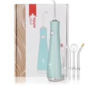 edelwhite Flosserpik Power Spa Portable Oral Irrigator with Very Strong Battery, 3 Water Jet Intensities, 4 Different Attachments, Free Towel