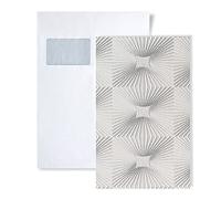 EDEM 1 Sample Piece S-115-00 Versailles Graphic Tile Pattern Wallpaper | Sample in DIN A4 Size