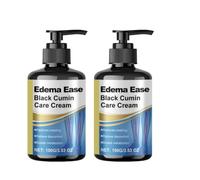 Edema Ease Black Cumin Care Cream, 2025 New Black Cumin Herbal Cream, Natural Plant Repair Balm, Joint Repair C-Ream, Effectively Reduce Leg Discomfort for All Skin Types (100g, 2Pcs)
