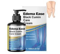 Edema Ease Black Cumin Care Cream, Anti Swelling Cream for Legs, Swell Clear Lymphatic Drainage Massage Cream, Effectively Reduce Leg Discomfort for All Skin Types