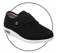 Edema Shoes for Swollen Feet Women Extra Wide Fit Trainers Women's Shoes Orthopedic Shoes for Men Soft Shoes for Swollen Feet Ladies Walking Shoes Women Shoes (Color : Black, Size : 4.5 UK)