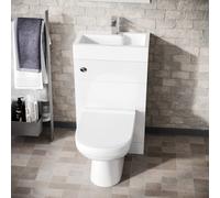Eden 2 in 1 Compact Basin and Back to Wall Toilet Combo Space Save Cloakroom