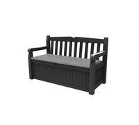 Keter Eden Grey Plastic Storage Bench (W) 140Cm X (D) 60Cm