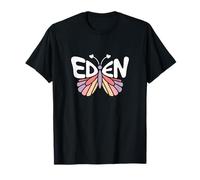 Eden Butterfly - Personalized Cute Name Word Art T-Shirt