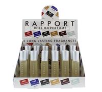 Eden Classic Rapport Silver 10ml Roll On Perfume Display Unit 24pcs