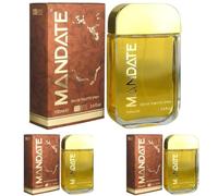 Eden Classics Mandate Eau De Toilette for Men 100ml | Bold Aromatic Woody Scent | Confidence-Boosting Masculine Fragrance | Long-Lasting Classic EDT Spray for Everyday 3 x 100ml