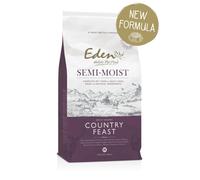 Eden Semi-Moist Country Feast 10kg Kibble. Complete Premium Dry Dog Food for Adult & Senior Dogs-60/40 Recipe Lamb, Duck, Rabbit, Venison. Soft kibble, soft dog food, great for fussy dogs
