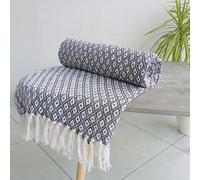 Rapport Home Eden Cotton Throw 178X254 Charcoal, Grey