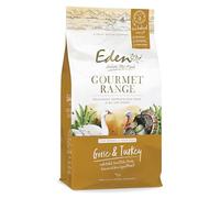 Eden Gourmet Goose & Turkey with Rabbit 10kg Kibble. Naturally Complete Premium Dry Dog Food for Puppies, Adult & Senior Dogs - Formulated with highly digestible protein and collagen.