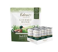Eden Gourmet Range Duck & Herring 1 x 2kg bag and 1 x 6 Cans Dog Food Bundle,