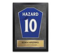 Eden Hazard Chelsea Shirt Display Framed - Autograph Print Football Memorabilia A3 Framed