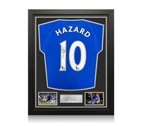 Eden Hazard Signed Chelsea 2000 Football Shirt. Standard Frame