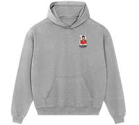 Eden Hazard World Cup Sticker Men's Hoodie - Gray / 2XL