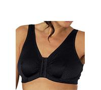 Eden House Ladies Front Fastening Bra Non Wired Magic Cotton Bra Black 20