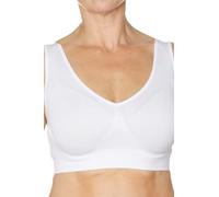 Eden House Ladies Pack of 3 Comfort Bras Seamless Crop-Top Style Women's Bras All-Day Comfort