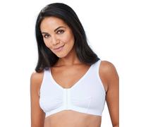Eden House Women's Magic Front Fastening Bra Cotton in White | Size: 20 Eden House White 20