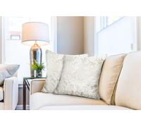 Eden - Jacquard Cushion Cover in Cream - TJ Hughes