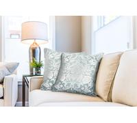 Emma Barclay Eden - Jacquard Cushion Cover in Duck Egg - 17x17 (43x43cm)