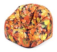 Eden Learning Spaces Children's Bean Bag Chair, Kids Filled Sensory Beanbags, Learning and Education Printed Bean Bags for Boys and Girls, Learn About Nature Autumn Leaves