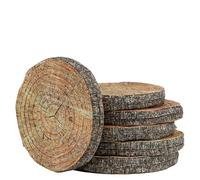 Eden Learning Spaces Explore Nature Log Water-Resistant Round Carry Cushions, Pack of 6, For Nursery Educational Environments