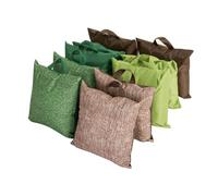 Eden Learning Spaces Learn About Nature Themed Grab & Go Cushions, Naturals, 10 Pack, Indoor and Outdoor Cushions For Early Years, KS1, KS2, Boys and Girls
