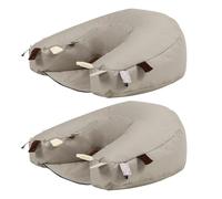 Eden Learning Spaces Nursery Thrive Sensory Touch Tag Water-Resistant Support Seat Bean Bag, Pack of 2, Natural