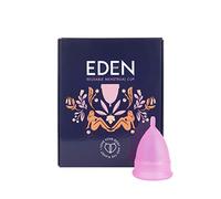 Eden Menstrual Cups - Comfortable, Flexible and Reusable Period Cup - Premium Design - A Perfect Alternative to Tampon and Pads - (Pink) (Large)