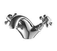Eden Mono Basin Mixer TAP Polished Chrome, 1/4 Turn, Suitable for High & Low Pressure Systems, 1 in Pack