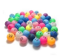 [EDEN] Raffle Ball for Numbers with Ping Pong Ball Colorful Mix Bingo Randomly Raffle Party