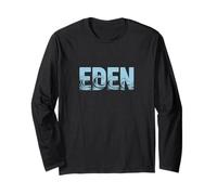 Eden Sea Waves - Personalized Name Ocean Beach Art Long Sleeve T-Shirt