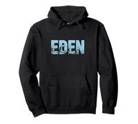 Eden Sea Waves - Personalized Name Ocean Beach Art Pullover Hoodie