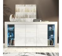 Eden Sideboard 164cm - White with Gloss Doors