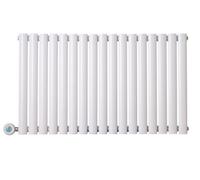 Eden Teppra 1200W Electric Column Radiator In White With Smart Wifi Control, 600 X 1080mm
