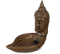 Eden Thai Buddha Head and Leaf Incense Holder