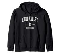 Eden Valley MN Vintage Athletic Sports JS01 Zip Hoodie
