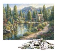 Eden Valley Wooden Jigsaw Puzzle 1000 Piece for Adults Fun Education Game Stress Relief Toy Intellectual Game Home Decoration Challenge Educational 1000pcs (75x50cm)