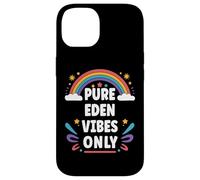 EDEN Vibes Only Cute Retro Girls EDEN Name Case for iPhone 14