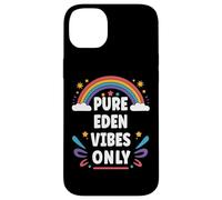 EDEN Vibes Only Cute Retro Girls EDEN Name Case for iPhone 14 Plus