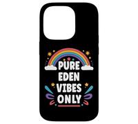EDEN Vibes Only Cute Retro Girls EDEN Name Case for iPhone 14 Pro