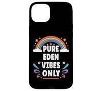 EDEN Vibes Only Cute Retro Girls EDEN Name Case for iPhone 15 Plus