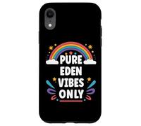 EDEN Vibes Only Cute Retro Girls EDEN Name Case for iPhone XR