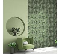 Eden Wallpaper Collection Ilana Leaf Green Muriva J98234