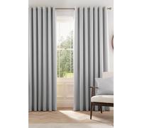 Helena Springfield 'Eden' Woven Lined Curtains in Silver | Size: 167 cm width x 137 cm drop Helena Springfield Silver 167 cm width x 137 cm drop