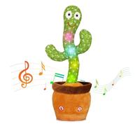 Edencomer Dancing Talking Cactus Toy, Singing & Repeating What You Say with Fun Sounds - Interactive Voice Recording Plush Toy for Kids, Cactus Toy Gifts for Boys Girls Adults