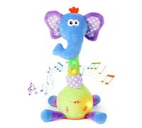 Edencomer Singing Dancing Elephant Toy, Volume Control Talking Elephant Speaking Toys for Baby Toddler Encourage Speech, Birthday Gifts for Kids Boys Girls