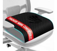 EdenDwell Seat Cushion, Memory Foam Chair Pad for Sciatica & Hip Pain Relief, Non-Slip Cushion for Office, Home, Car, Large Desk Chair Cushion, Washable Cover & Handle, Large, Black