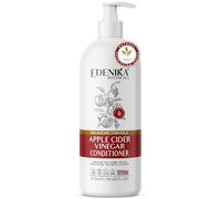 Edenika Botanicals Apple Cider Vinegar Conditioner Infused with Peach & Raspberry Oil, Detangling & Moisturizing, Hair / Scalp pH Balancing with Apple Cider Vinegar, For
