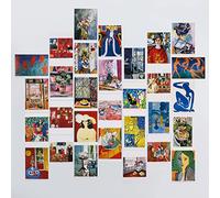 EDENMS Henri Matisse Art Postcards, Famous Painting Abstract Art Post Cards Bulk Pack(30 Pack), Vintage Aesthetic Photo Collage Kit, Postcards Poster for School Students Teacher Thank You Note Cards