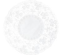 Edenpack White Round Paper Lace Doyleys Disposable Tableware Decoration Placemats Wedding Party Cake Packaging Doilies (250, 9.5 White round paper doyleys)